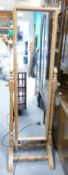 Reclaimed Pine Free Standing Bedroom Mirror:
