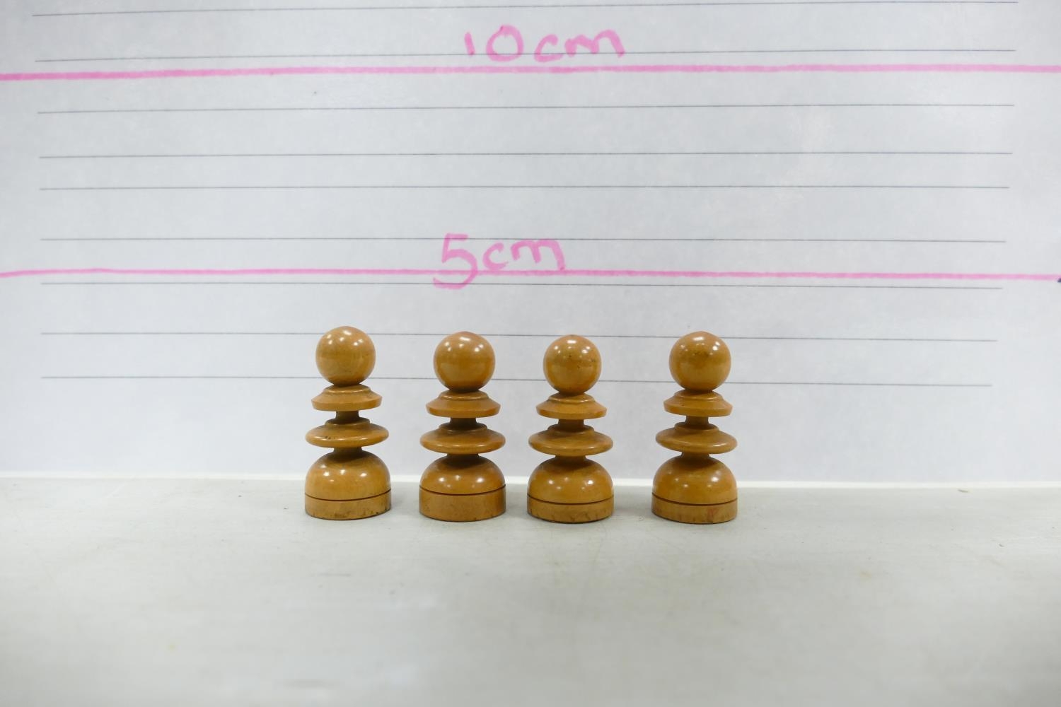 A collection of Early 20th Century Wooden Incomplete Chess Pieces: please see images for size and - Image 14 of 15