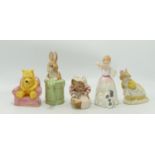 Royal Doulton Figures to include: Winnie The Pooh in The Armchair, Reward(seconds), Catkin & Beswick