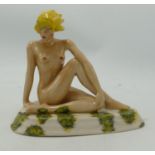 Peggy Davies Erotic Figure Daughter of Daedalus:limited edition with later over-painting by vendor