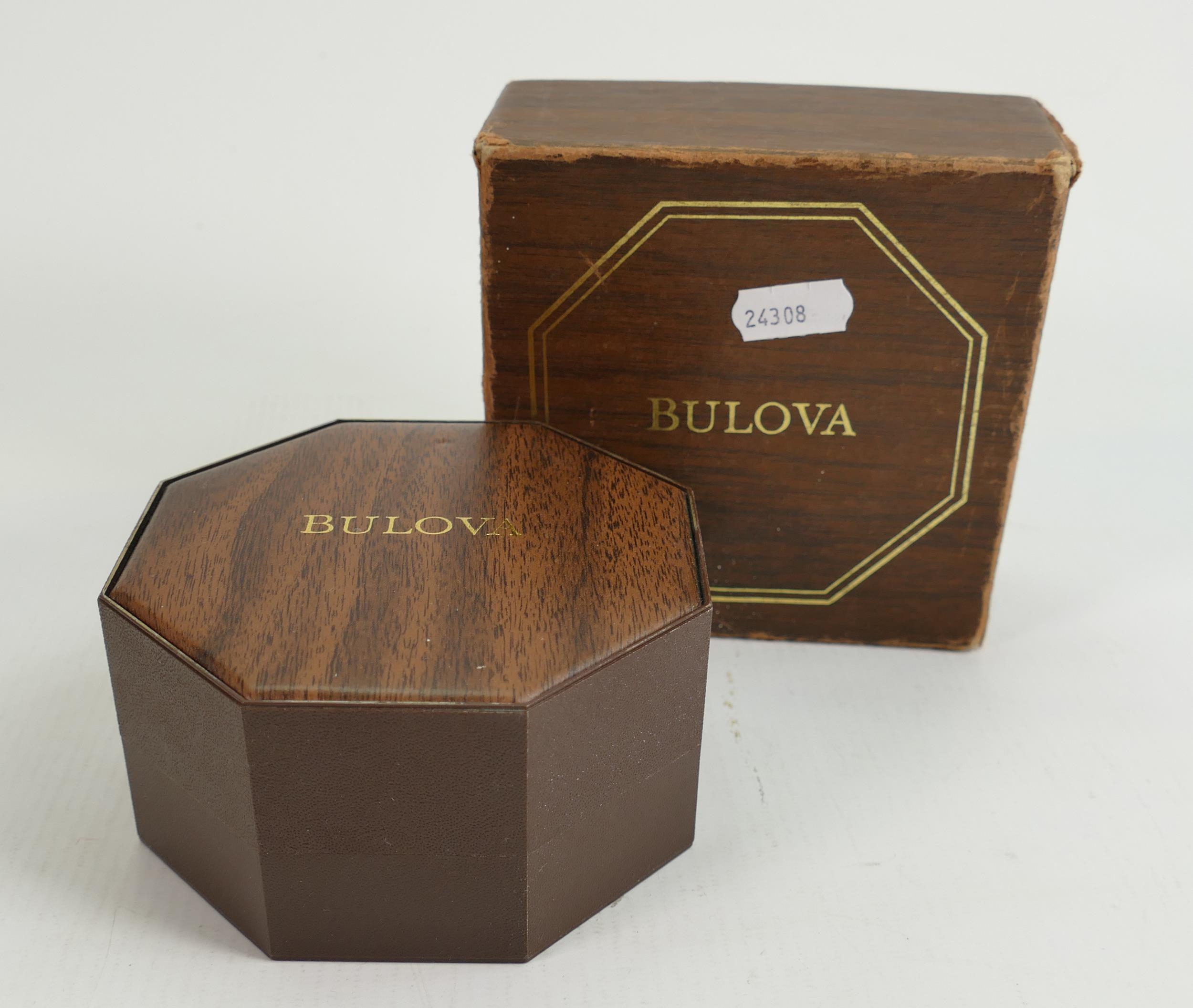 Ladies Bulova 1970s gold plated wristwatch: in ticking order, in original box. - Image 3 of 3