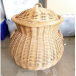 Large Wicker Laundry Basket: