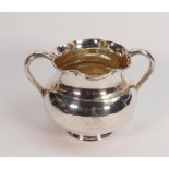 Victorian silver sugar bowl London 1871: Gross weight 241g, at fault.