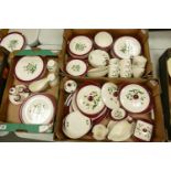 A large collection of Wedgwood Mayfield patterned Floral Tea & Dinner Ware includong, tea set,