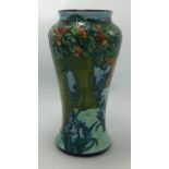Moorcroft Vase Decorated With Tree's & Foliage: dated 1997, height 25cm
