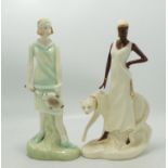 Royal Doulton Lady figures Emily HN3806 & Charlotte HN3811(2):