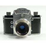 Exa Ihagee Dresden 35mm film camera: E Ludwig Meritar 2.9/50 lens fitted.