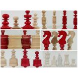 Large Mixed Collection of Chess pieces: to include Ceramic pieces and Turned & Carved Part sets. (