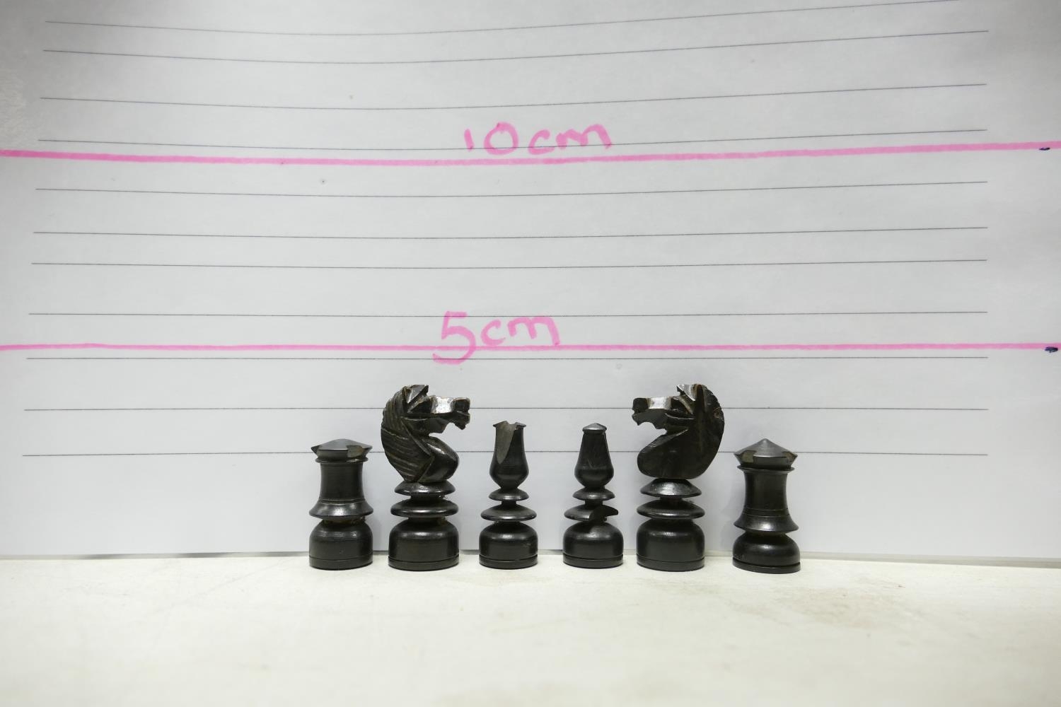A collection of Early 20th Century Wooden Incomplete Chess Pieces: please see images for size and - Image 11 of 14