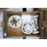A collection of Portmeirion items to include: Pomona patterned Cheese dish, & Botanical patterned