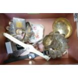 Interesting job lot collection silver plate Derby swatch watches etc: Large antique plated ladle,