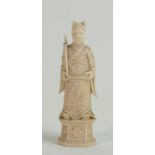 19th Century Chinese Carved Ivory Figure: height 10.5cm