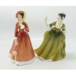 Royal Doulton Lady Figures: Simone HN2378 & Julia HN2705(2)
