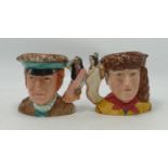 Royal Doulton limited edition intermediate sized character jugs Meriweather Lewis :D7235 and William