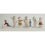 A collection of John Beswick Snowman Figures(6):
