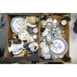 A mixed collection of items to include: 19th Century & similar pottery, decorative plates &