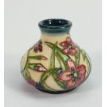 Moorcroft Little Gem Patterned Vase: limited edition, boxed , height 5.5cm