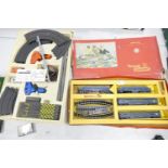 Triang R3.V Model Railway Set together withe Matchbox PT-3000 slot car racing set