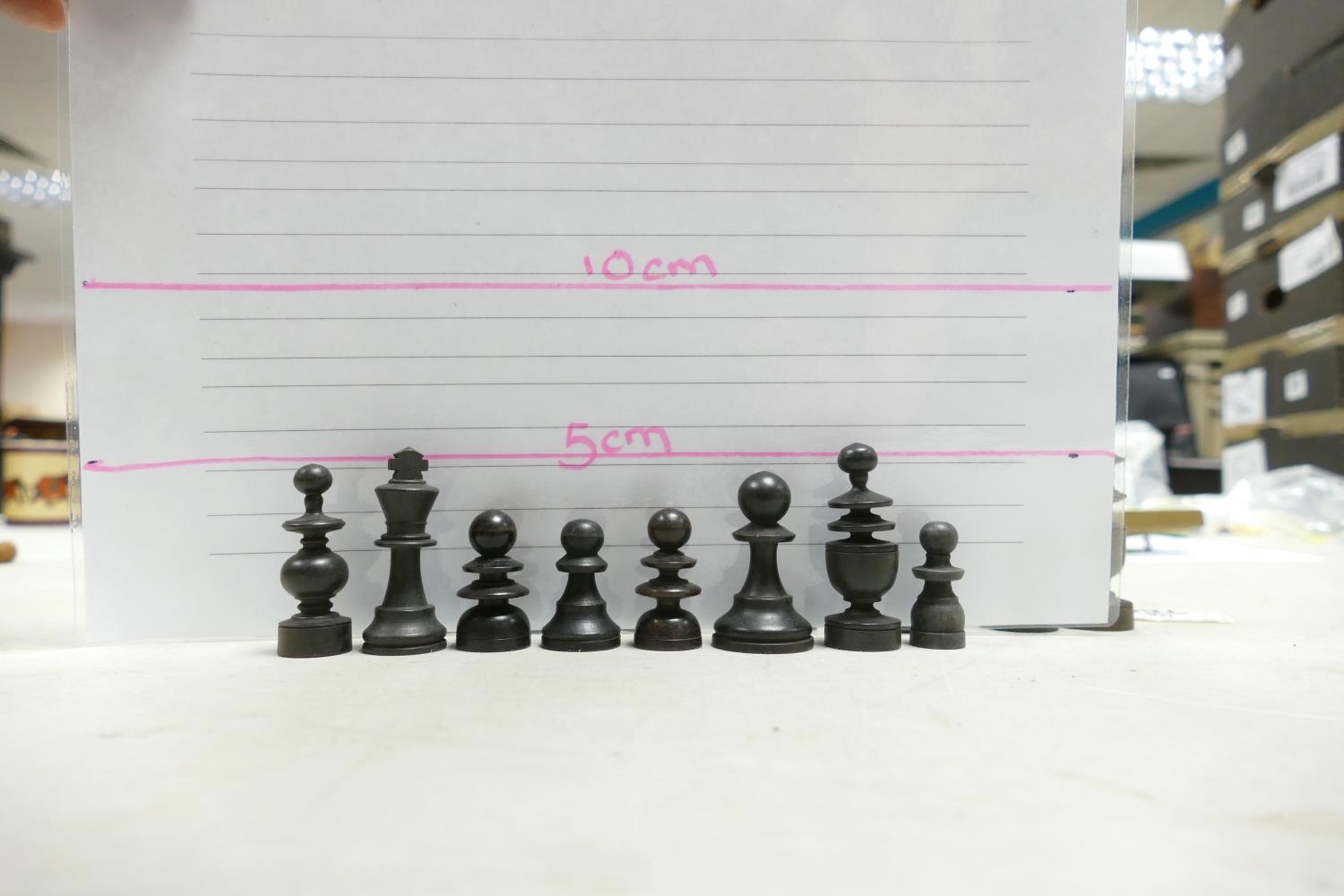 A collection of Early 20th Century Wooden Incomplete Chess Pieces: please see images for size and - Image 17 of 28