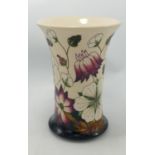 Moorcroft Floral Decorated Trial Vase: height 20.5cm