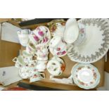 A mixed collection of Royal Albert Floral patterned items including patterns: Two Step, fragrant