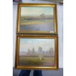 Two Spencer Stock Rural Scene Paintings: one on canvas one on board(2)