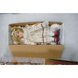 A collection of Boxed Alberon Collectible Porcelain Dolls to include: Maxine, Josephine, Georgia,