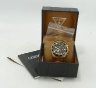 Boxed Guess Chronograph Chaser Mens Watch : RRP £129, links removed but present, purchased by vendor