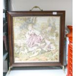 Reproduction Tapestry Type Fire Screen: