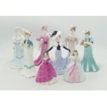 A collection of Coalport for Compton Woodhouse Miniature Lady Figures to include: Lady Helena,