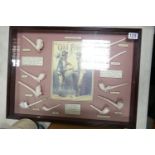 Framed English Clay Pipe Collection: