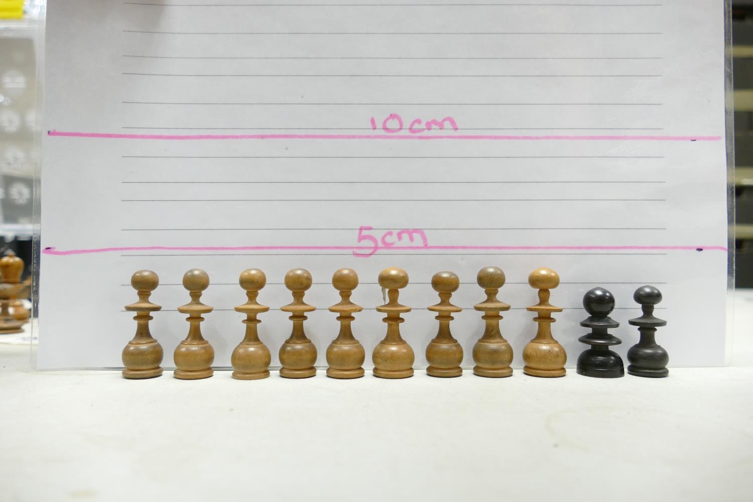 A collection of Early 20th Century Wooden Incomplete Chess Pieces: please see images for size and - Image 5 of 28