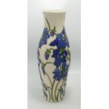 Moorcroft Delphinium Vase 120/9: Kerry Goodwin, height