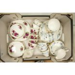 A collection of Colclough Floral Decorated Tea ware: