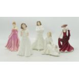 Royal Doulton Lady Figures: Welcome, Across the Miles, Christmas Day, To Someone Special & Forever