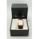 Boxed Swan & Edgar Gents Limited Edition Essental Automatic Watch: links removed but present, RRP £
