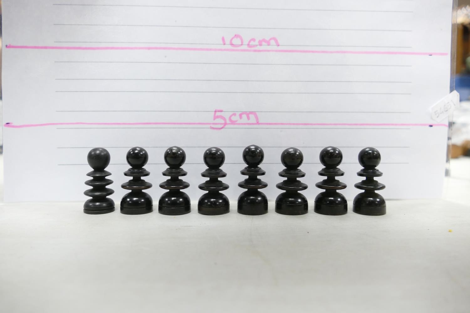 A collection of Early 20th Century Wooden Incomplete Chess Pieces: please see images for size and - Image 12 of 15