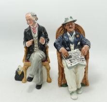Royal Doulton Seconds Character Figures: Taking Things Easy & The Doctor(2)