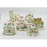 A collection of Coalport Houses to include: The Villa, The Masters House, Village Church, Park