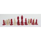 A collection of early Bone Chess Pieces: tallest 7.4cm ,Damages noted, Please Study images as no
