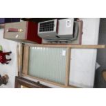 Gnome Slide Projector & Antique Glass Wash Board(2)