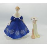 Royal Doulton Lady Figure Nina HN2347 & Coalport Imogen(2):