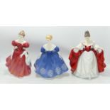 Royal Doulton Seconds Figures: Winsome HN2220, Sara HN2265 & Nina HN2347(3)