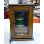 Turn of the Century Oak Smokers Cabinet & Pot: