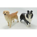 Beswick Golden Retriever 2287 & Sheepdog 1792(2)