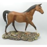 Royal Doulton Boxed Matt Horse on Ceramic Plinth: marked factory seconds