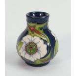 Moorcroft Passion Flower Patterned Small Vase: boxed , height 5.4cm