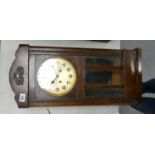 1930's Oak Wall Clock: