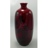 Royal Doulton Flambe Woodcut 1619 Vase: height 28cm