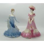 Coalport Ladies of Fashion Figures Debbie & Limited Edition High Society Figure Lady Charlotte(2)